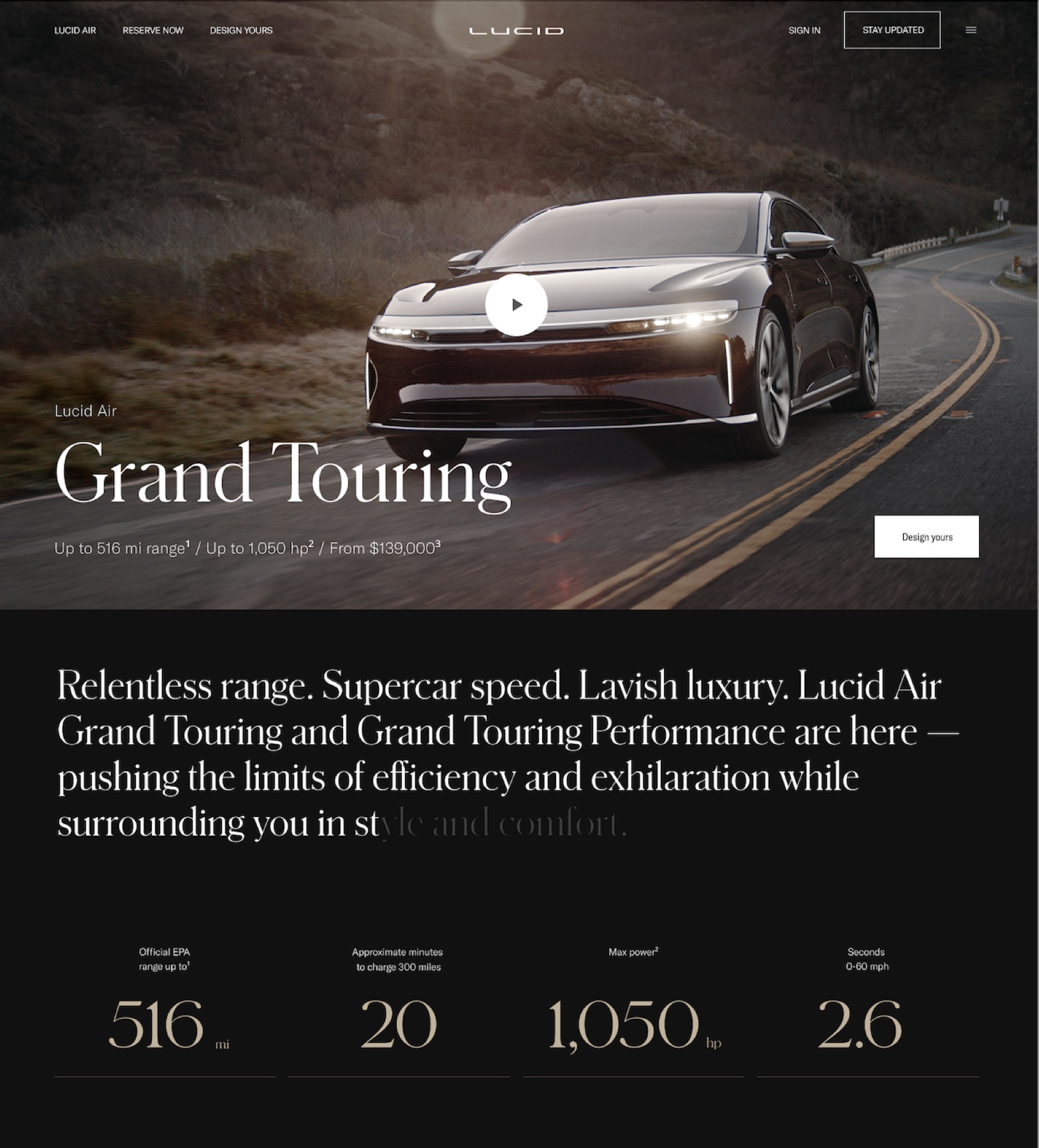 Lucid Motors digital design work