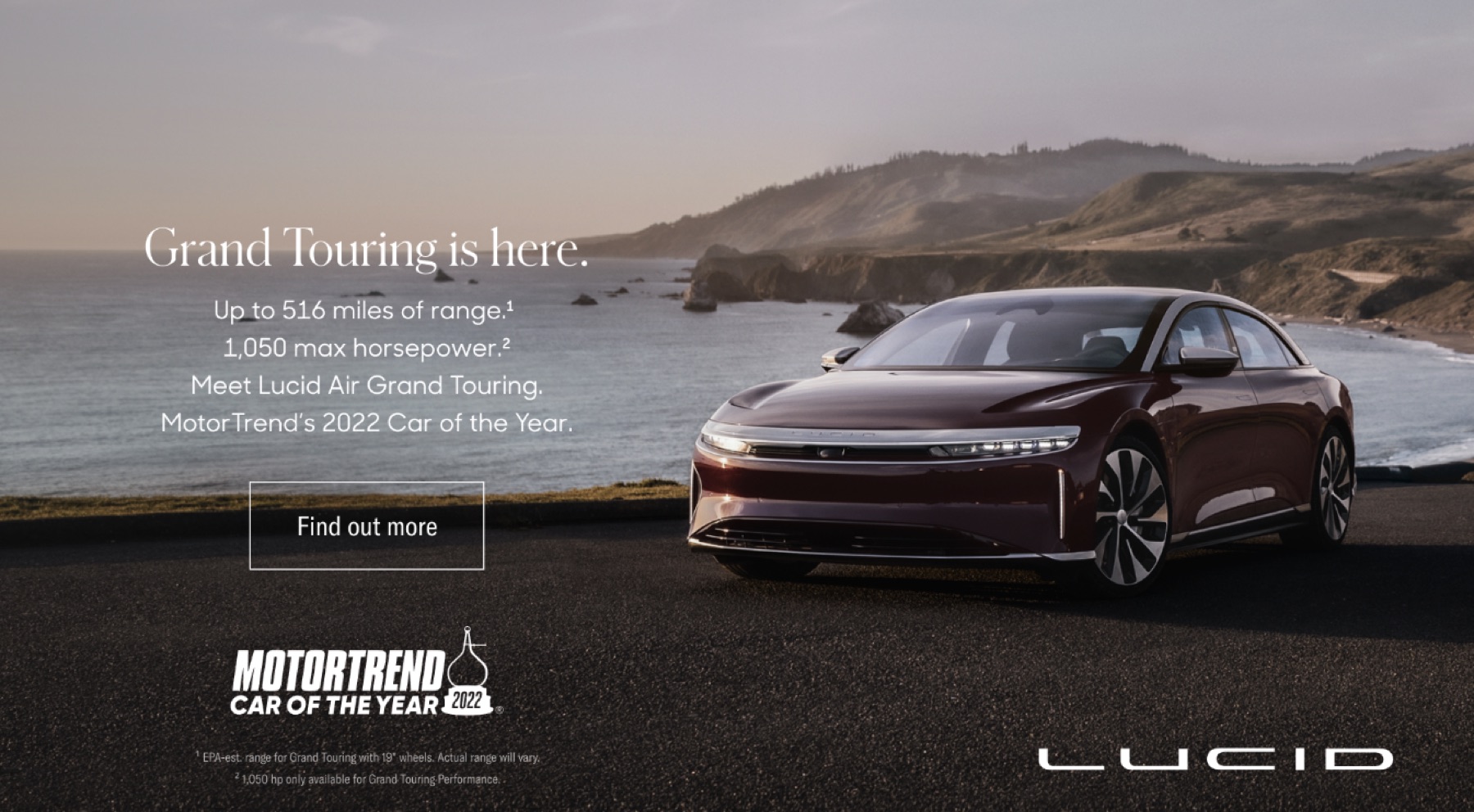 Lucid Motors website design