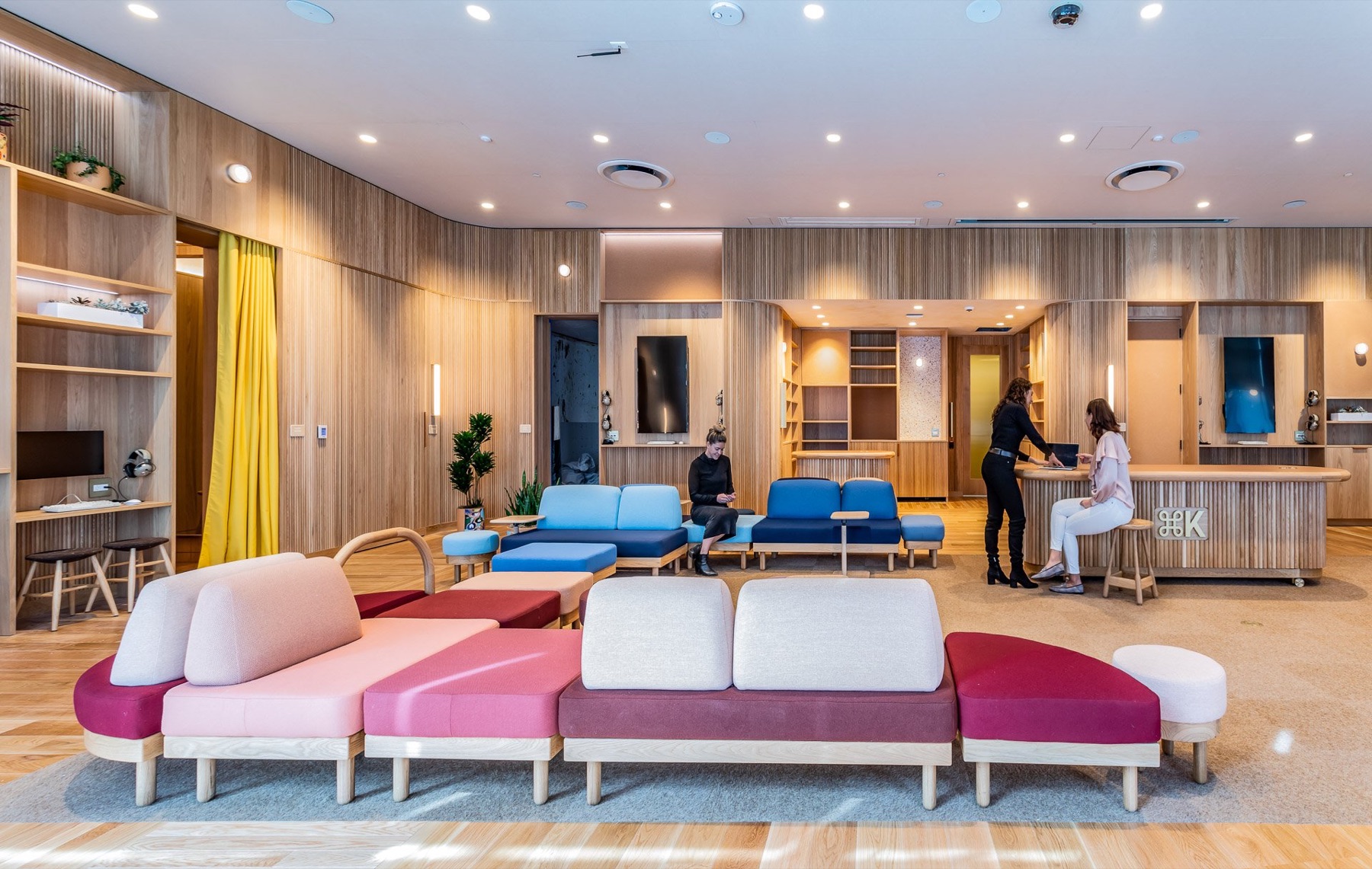 Slack customer education experiential space, main floor