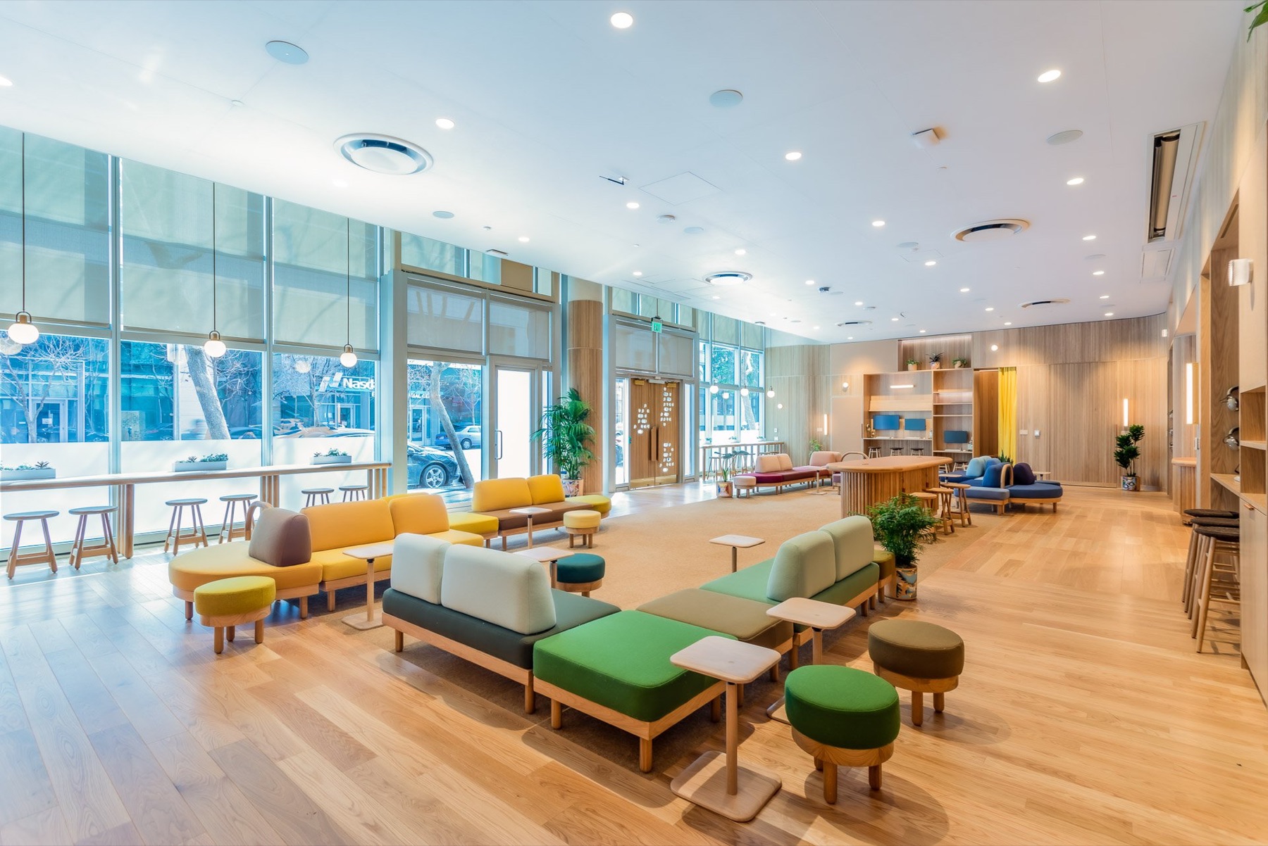 Completed Workspace interior, built environment detail